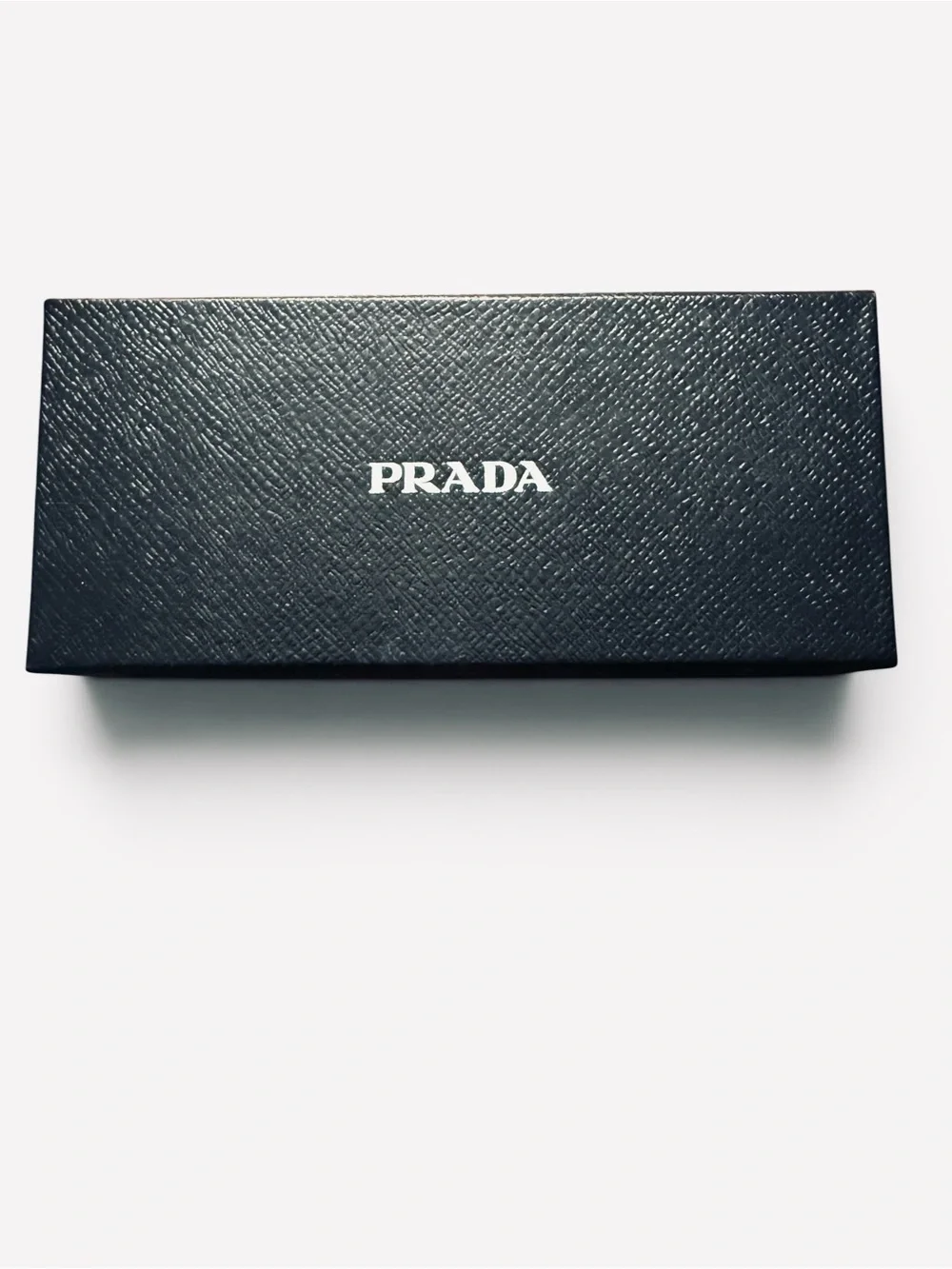 Prada Saffiano Leather Eyeglasses Sunglasses Case with Box & Unopened Cloth